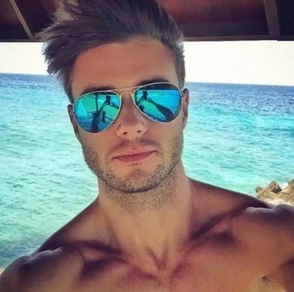 Model Display RayBan Aviator Blue Mirror RB3025 Reflective - Picture 16 of 16